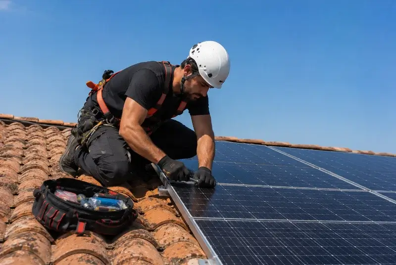 Maintenance et monitoring de panneaux solaires à Cozes