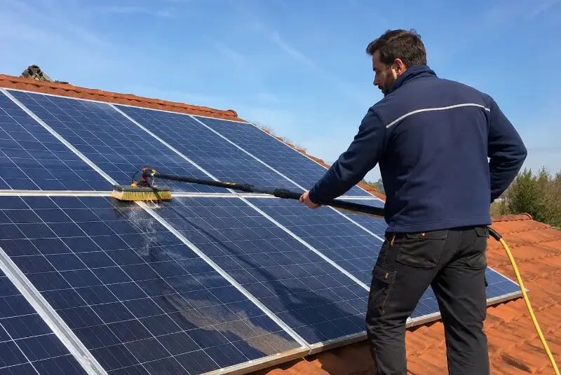 Nettoyage et entretien de panneaux solaires à Cozes